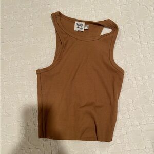Cropped Princess Polly tank top brown